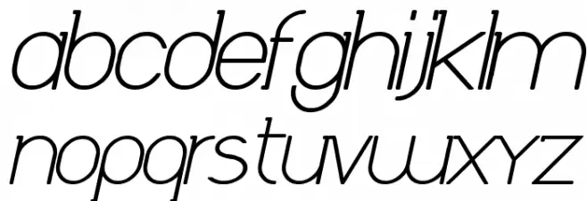 Daniela Italic Bold Schriftart Kleinbuchstaben