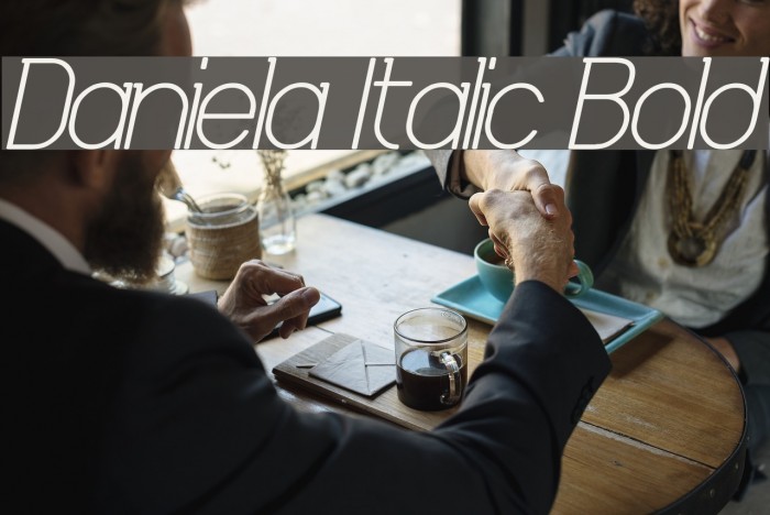 Daniela Italic Bold Font examples