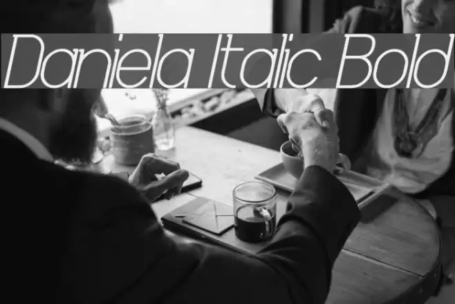Daniela Italic Bold Font examples