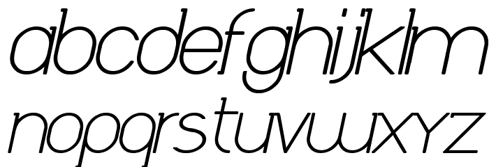 Daniela Italic Bold Font LOWERCASE
