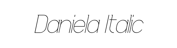 Daniela Italic Font