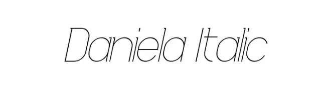 Daniela Italic  لخطوط تنزيل