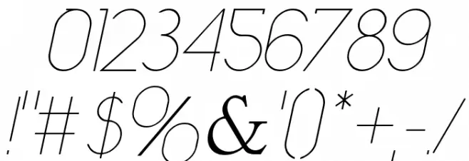 Daniela Italic Font OTHER CHARS