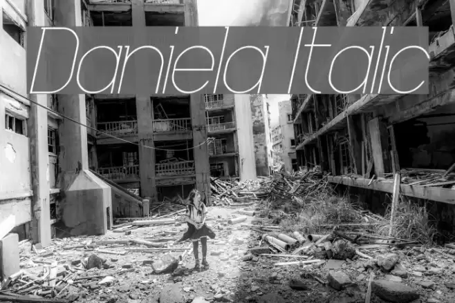 Daniela Italic Font examples