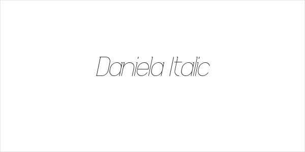 Daniela Italic Logo
