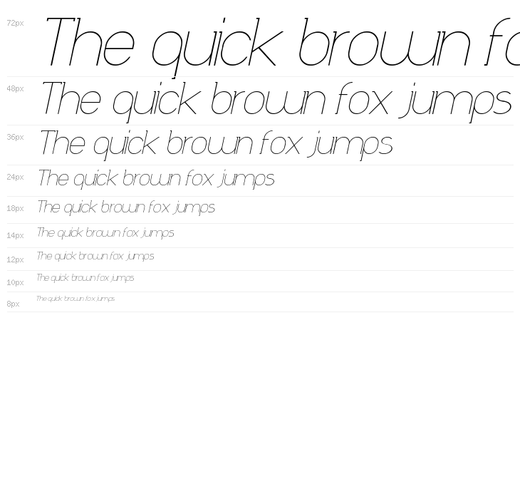 Daniela Italic Waterfall