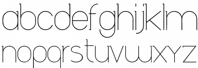 Daniela फ़ॉन्ट लोअरकेस