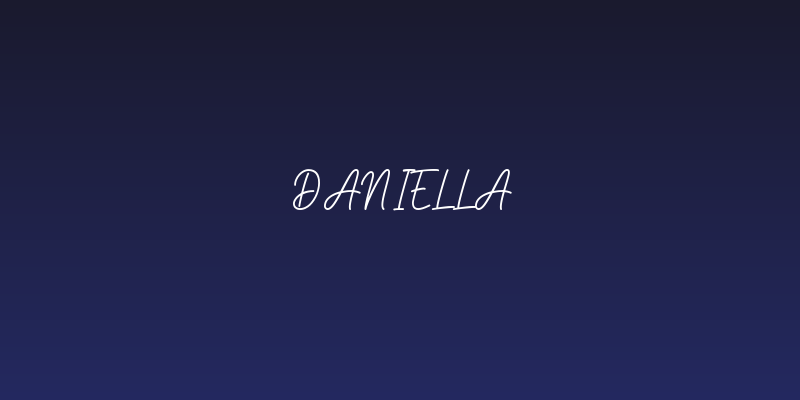 Daniella Social Header