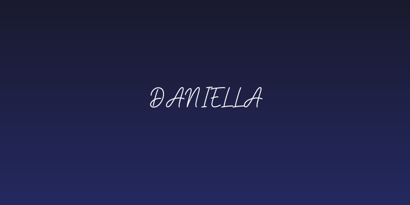 Daniella Social Header