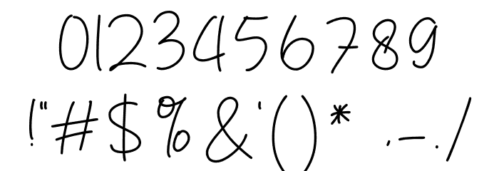 Danielles Font OTHER CHARS