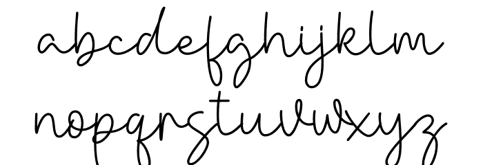 Danielles Font LOWERCASE