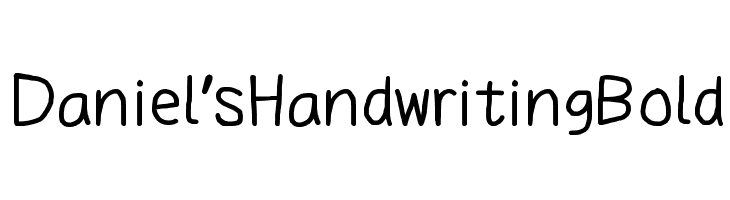 Daniel's Handwriting Bold Fonte