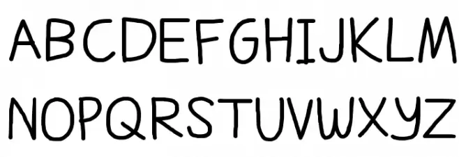 Daniel's Handwriting Bold Fuentes MAYÚSCULAS