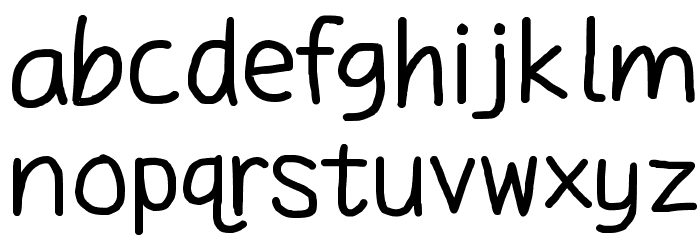 Daniel's Handwriting Bold Font LOWERCASE
