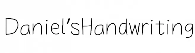 Daniel's Handwriting  Fuentes Gratis Descargar