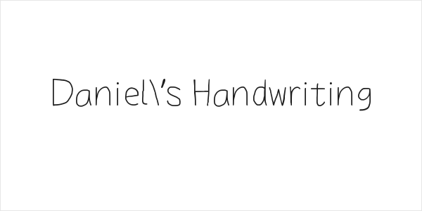 Daniel's Handwriting Logo