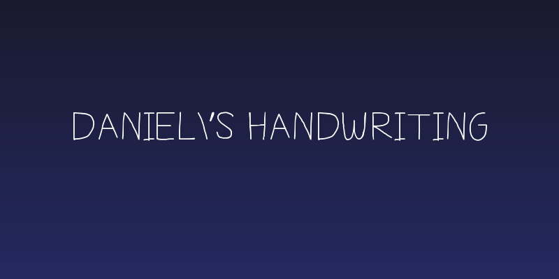 Daniel's Handwriting Social Header