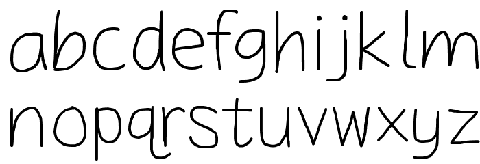 Daniel's Handwriting Font LOWERCASE