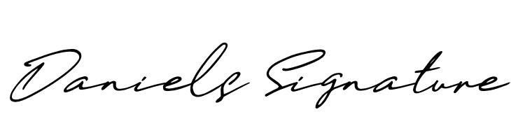 Daniels Signature  Frei Schriftart Herunterladen