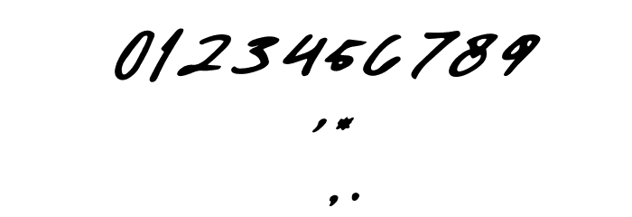 Daniels Signature Font OTHER CHARS