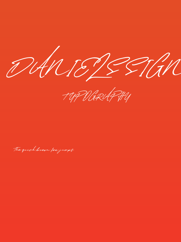 Daniels Signature Poster