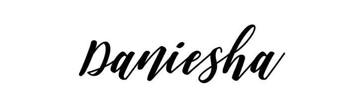 Daniesha  Free Fonts Download