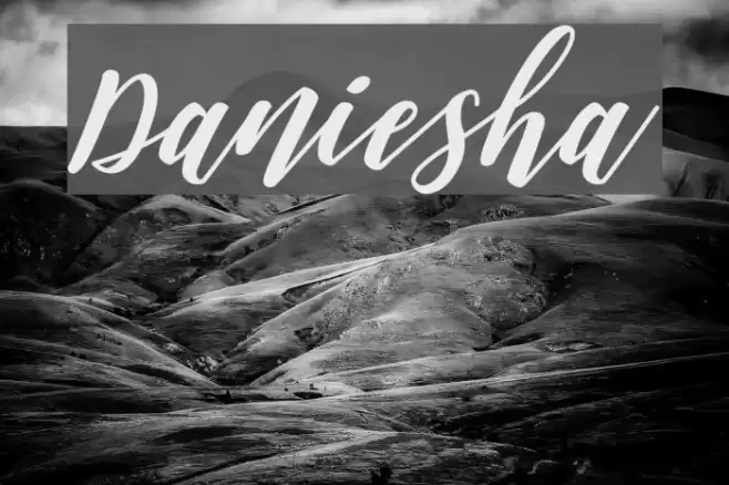 Daniesha Font examples