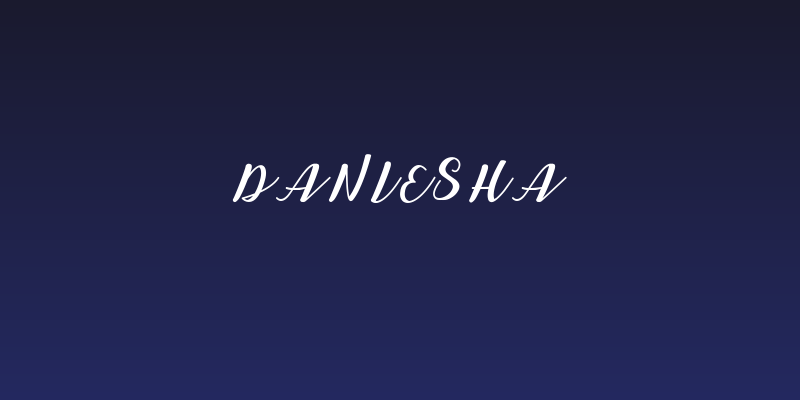 Daniesha Social Header