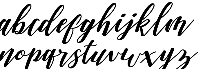 Daniesha Font LOWERCASE