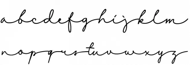 Danila Schriftart Kleinbuchstaben