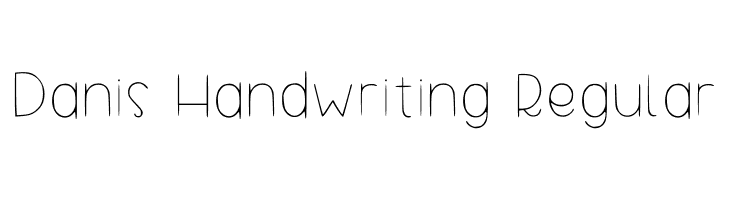 Danis Handwriting Regular  Скачать бесплатные шрифты
