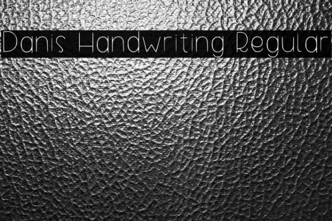 Danis Handwriting Regular Font examples