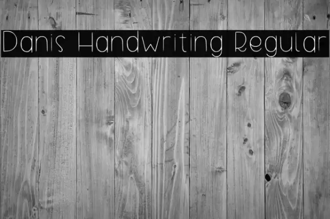 Danis Handwriting Regular Font examples