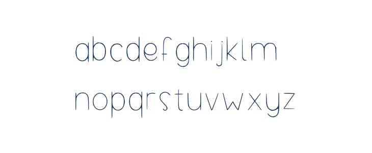 Danis Handwriting Regular Lowercase