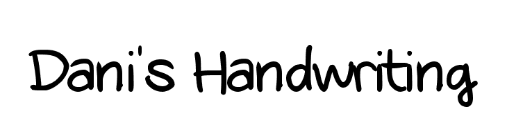 Dani's Handwriting Font