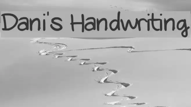 Dani's Handwriting Font examples