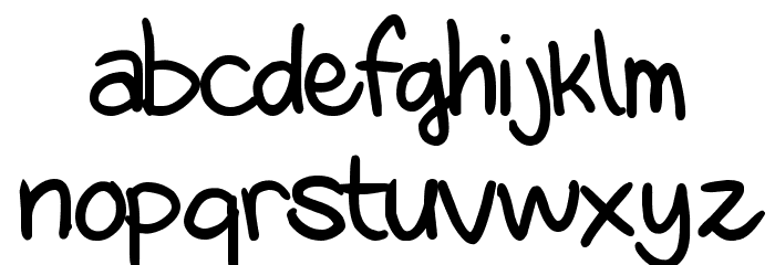 Dani's Handwriting Font LOWERCASE