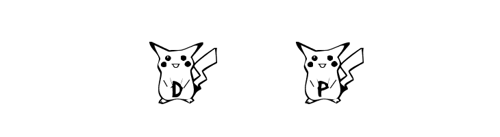 Dani's Pikachu  नि: शुल्क फ़ॉन्ट्स डाउनलोड