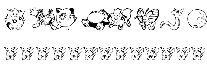 Dani's Pikachu Font OTHER CHARS