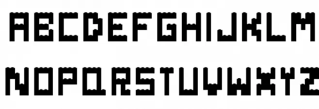 Danish-Bricks Schriftart Groß