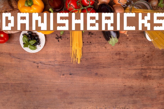 Danish-Bricks Font examples