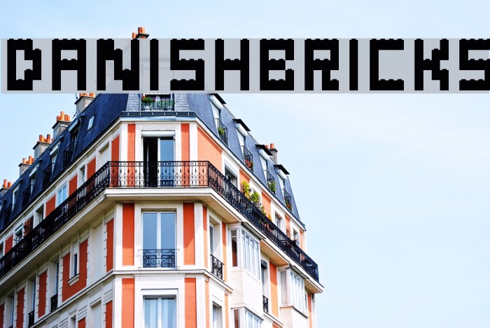Danish-Bricks Font examples