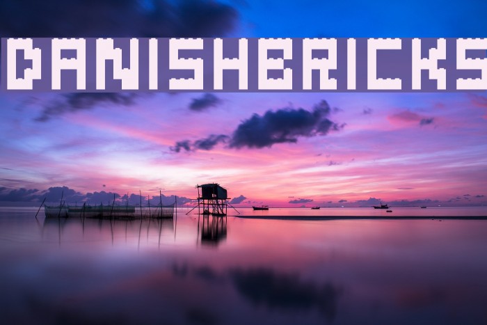 Danish-Bricks Font examples