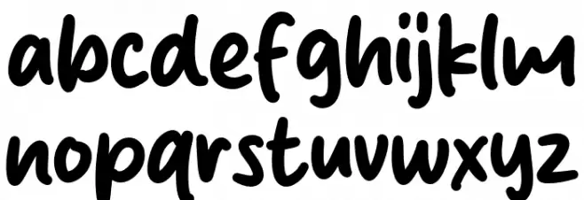 Danish Cookies फ़ॉन्ट लोअरकेस