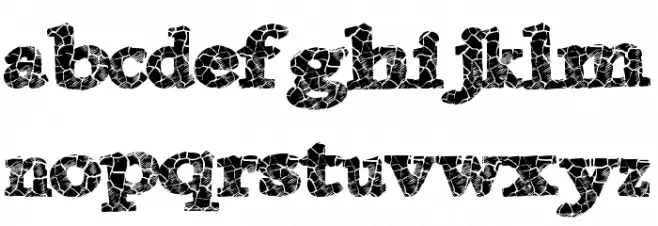 DanishCrack फ़ॉन्ट लोअरकेस