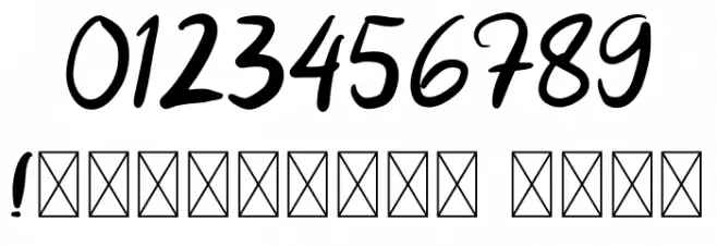 Danisha Romance Font OTHER CHARS