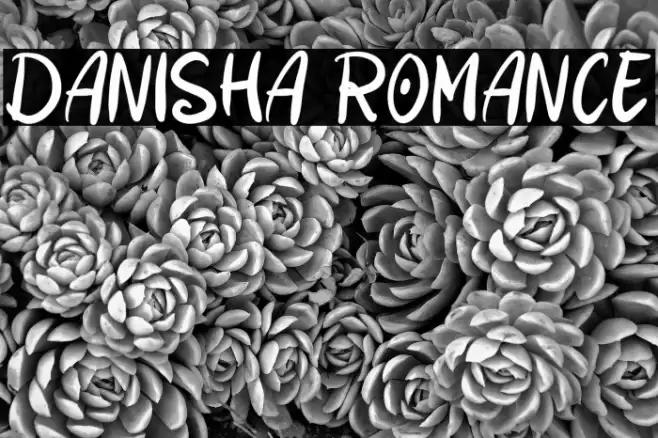 Danisha Romance Font examples