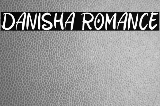 Danisha Romance Font examples