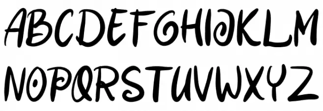 Danisha Romance Font LOWERCASE