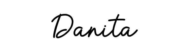 Danita  フリーフォントのダウンロード
